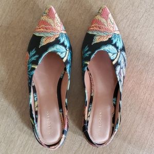 Halogen pointy-toe slingback shoes 7.5 M NIB